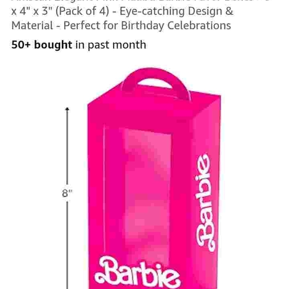 Barbie Vibrant Pink Gift Boxes - Picture 3 of 5